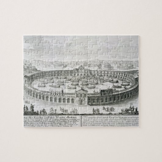 「Entwからのローマの海戦の復元、 ジグソーパズル (横)