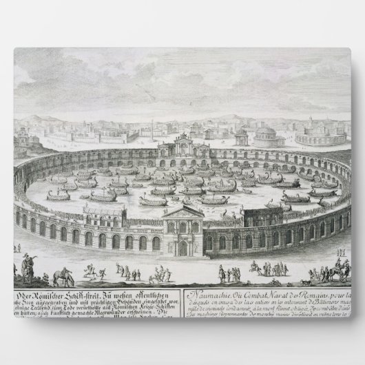 Entwからのローマ海戦の再建 フォトプラーク (正面)