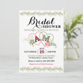 Entwined Hearts Bridal Shower Invitation 招待状 (スタンド正面)