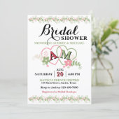Entwined Hearts Bridal Shower Invitation 招待状 (スタンド正面)