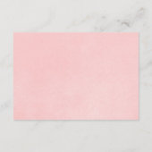 Envelop in transparent pink and silver snowflake b エンクロージャーカード (裏面)