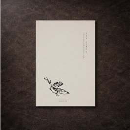 Envelope Insert Enclosure Card- Dark Academia  エンクロージャーカード