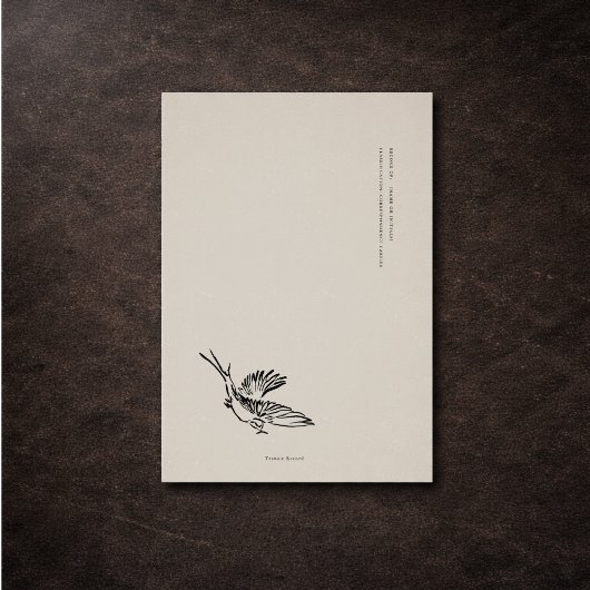 Envelope Insert Enclosure Card- Dark Academia エンクロージャーカード