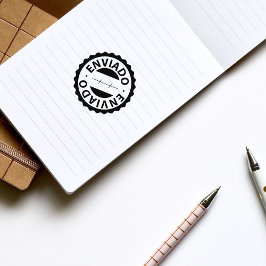 Enviado、ポルトガル語のゴム印 ラバースタンプ