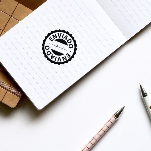 Enviado、ポルトガル語のゴム印 ラバースタンプ