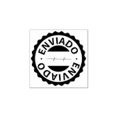 Enviado、ポルトガル語のゴム印 ラバースタンプ (インプリント)