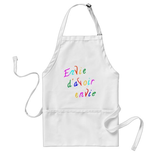envie d'avoir envie スタンダードエプロン (正面)