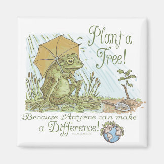 Enviro Frog Plant a Tree Earth Dayギア マグネット