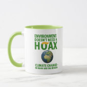 Environment Doesn’t Need a Hoax – Climate Change マグカップ (左)