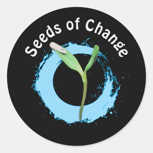 Environmental Awareness Seeds of Change ラウンドシール (正面)