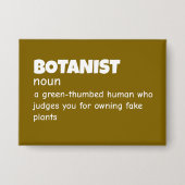 Environmental Botanist Definition 缶バッジ (正面)