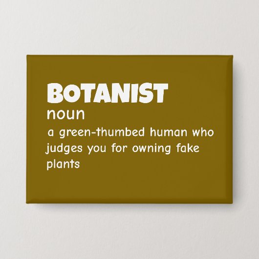 Environmental Botanist Definition 缶バッジ (正面)