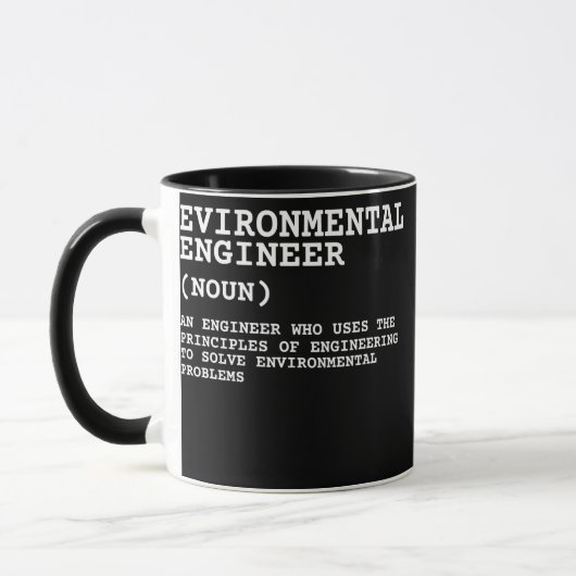 Environmental Engineer And Environmental Science マグカップ (左)