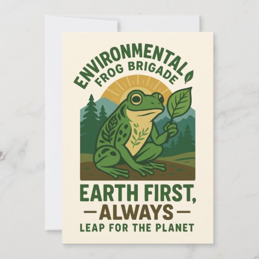 Environmental Frog Brigade - 地球第一主義、永遠に 招待状 (正面)