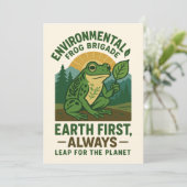 Environmental Frog Brigade - 地球第一主義、永遠に 招待状 (スタンド正面)