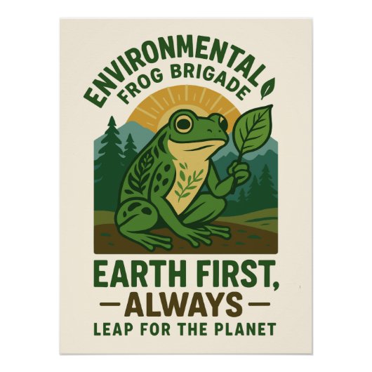 Environmental Frog Brigade – Earth First, Always ポスター (正面)