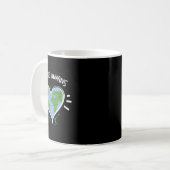 Environmental Protection_ I Hate Humans - Earth Da コーヒーマグカップ (正面左)