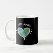 Environmental Protection_ I Hate Humans - Earth Da コーヒーマグカップ (左)