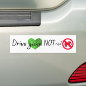 Environmental Teslaドライバ バンパーステッカー (車上)