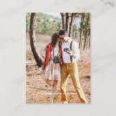 ENVLで100 x予算のフォト結婚式招待状。 アドバイスカード (裏面)