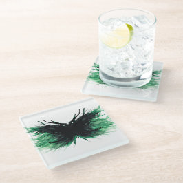 Envy Abstract 7 Deadly Sins Alcohol Ink Art ガラスコースター