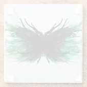 Envy Abstract 7 Deadly Sins Alcohol Ink Art ガラスコースター (裏面)