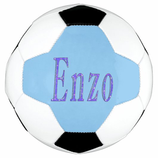 Enzo名On Blue, Soccerball サッカーボール (正面)