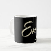 Enzo Name whitegold Tasse Teetasse Kaffeetasse コーヒーマグカップ (正面左)