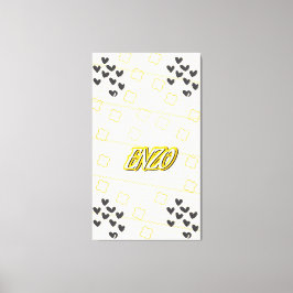 Enzo, nome pessoal de caligrafia desenhada à mão キャンバスプリント