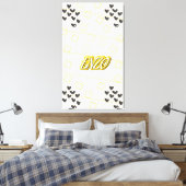 Enzo, nome pessoal de caligrafia desenhada à mão キャンバスプリント (インサイチュ (寝室))