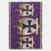 EOC Priest Crest design purple  スローブランケット (正面縦)