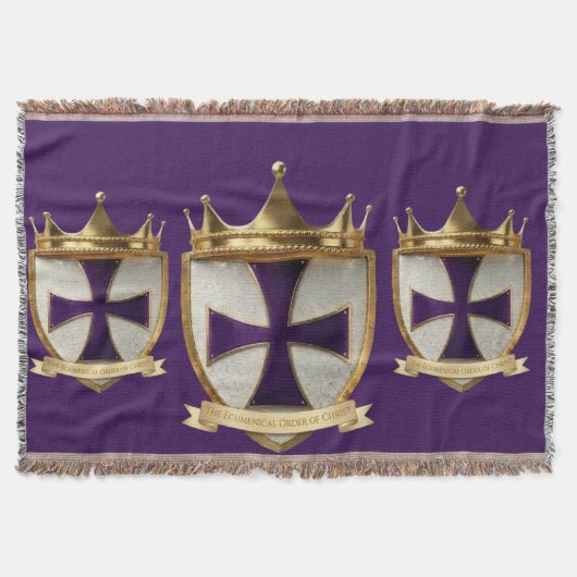 EOC Priest Crest design purple  スローブランケット (正面)