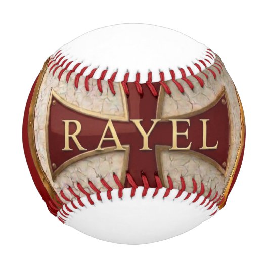 EOC RED RayEl クレストデザイン 野球ボール (正面)