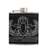 EODの技術的なスケッチの白 フラスク (正面)