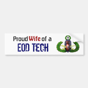 、EODの技術誇りを持った、EODの妻 バンパーステッカー