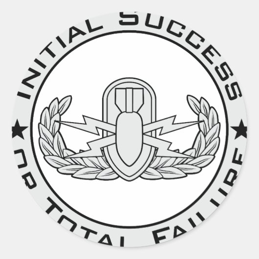 EODの状態 ラウンドシール (正面)