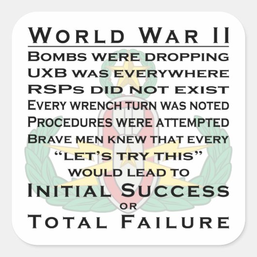 EODマスターWWII スクエアシール (正面)