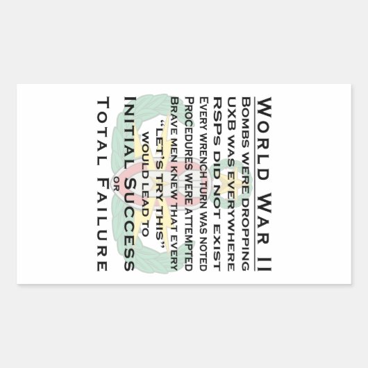 EODマスターWWII 長方形シール (正面)