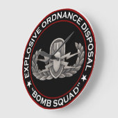 EOD「爆弾部隊」 ラージ壁時計 (傾斜)