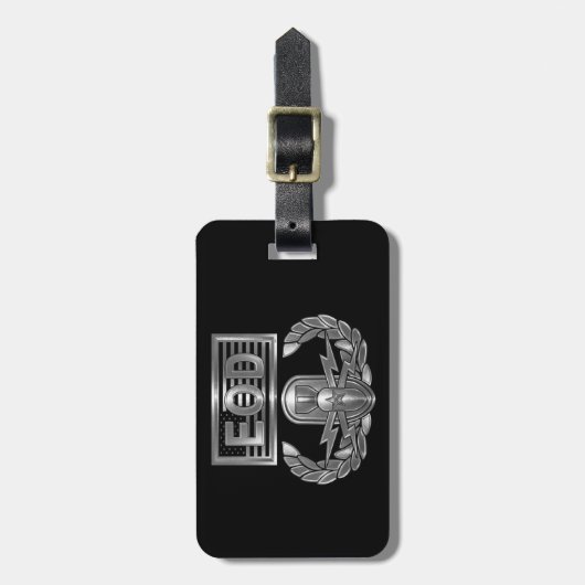 EOD Explosive Ordnance Disposal ラゲッジタグ (正面縦)