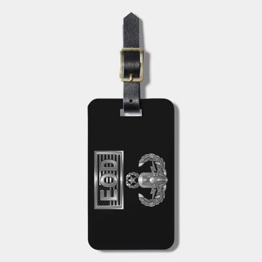 EOD Explosive Ordnance Disposal ラゲッジタグ (正面縦)