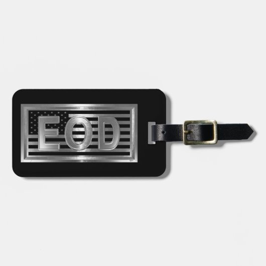 EOD Explosive Ordnance Disposal ラゲッジタグ (正面横)