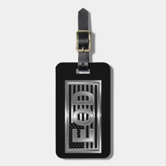 EOD Explosive Ordnance Disposal ラゲッジタグ (正面縦)