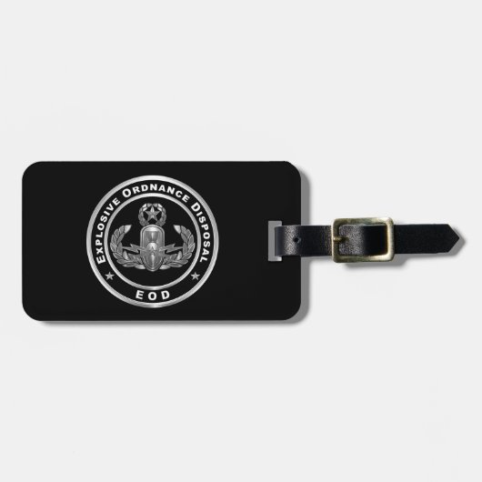 EOD Explosive Ordnance Disposal ラゲッジタグ (正面横)