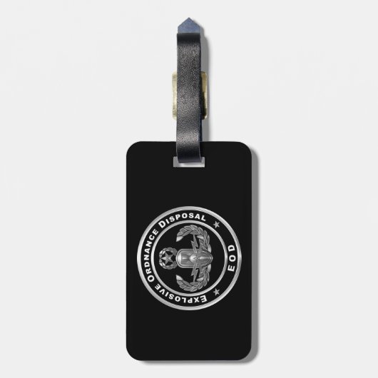 EOD Explosive Ordnance Disposal ラゲッジタグ (裏面縦)