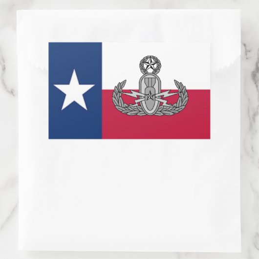 EOD TX 長方形シール (バッグ)