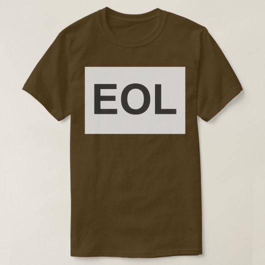 EOLライフ終了1 Tシャツ (デザイン正面)