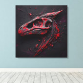 Eons in Crimson Chamber - The Genius Of The Ai キャンバスプリント (インサイチュ (ウッドフロア))