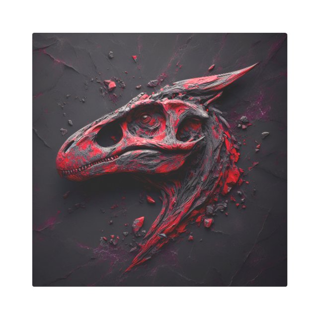 Eons in Crimson Chamber - The Genius Of The Ai メタルプリント (正面)