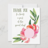 EOSリップバームのシャワー特典カード サンキューカード (正面)